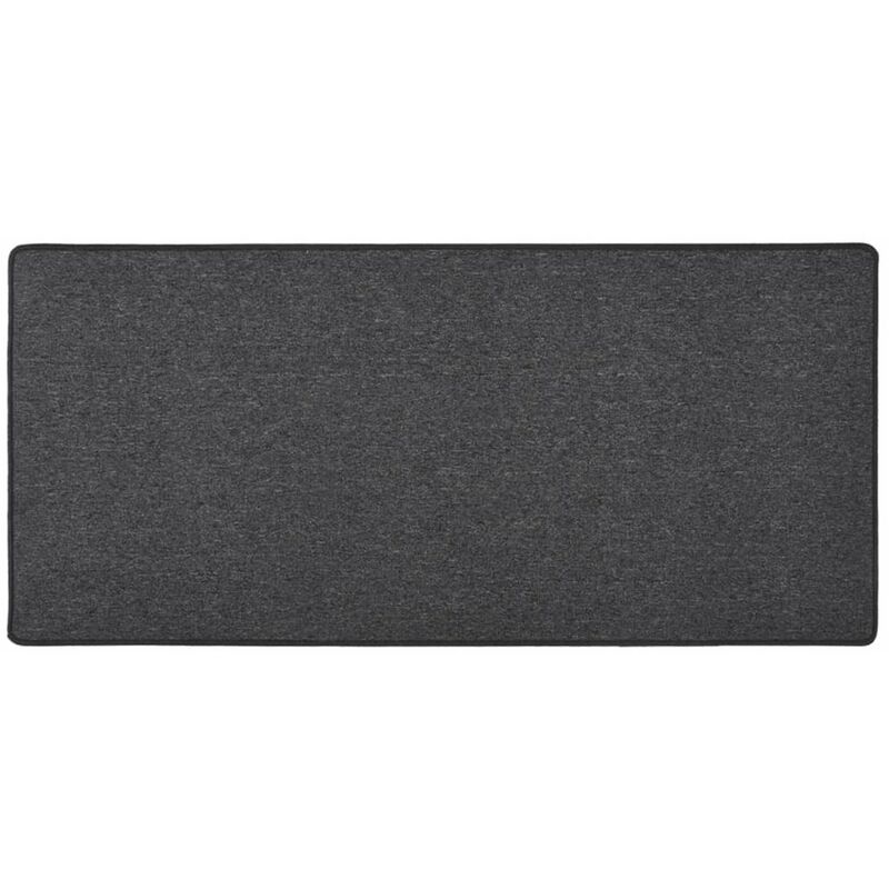 

Alfombra de pasillo gris antracita 50x100 cm