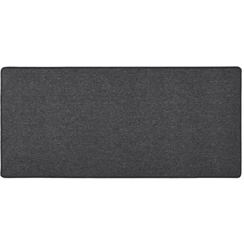 

Alfombra de pasillo gris antracita 50x100 cm