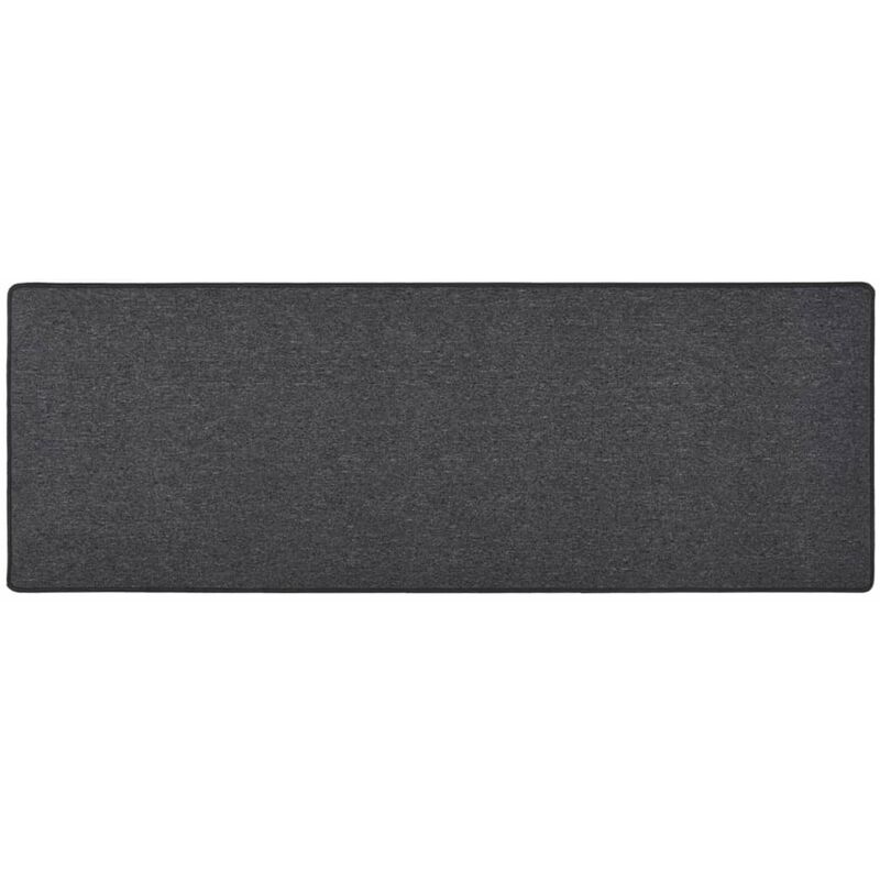

Alfombra de pasillo gris antracita 50x150 cm
