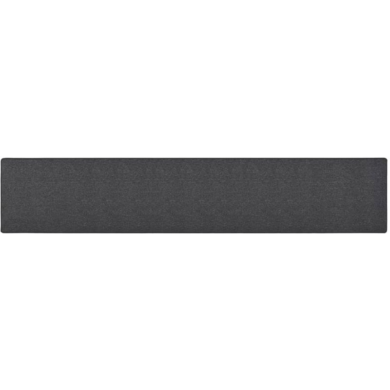 

Alfombra de pasillo gris antracita 50x300 cm