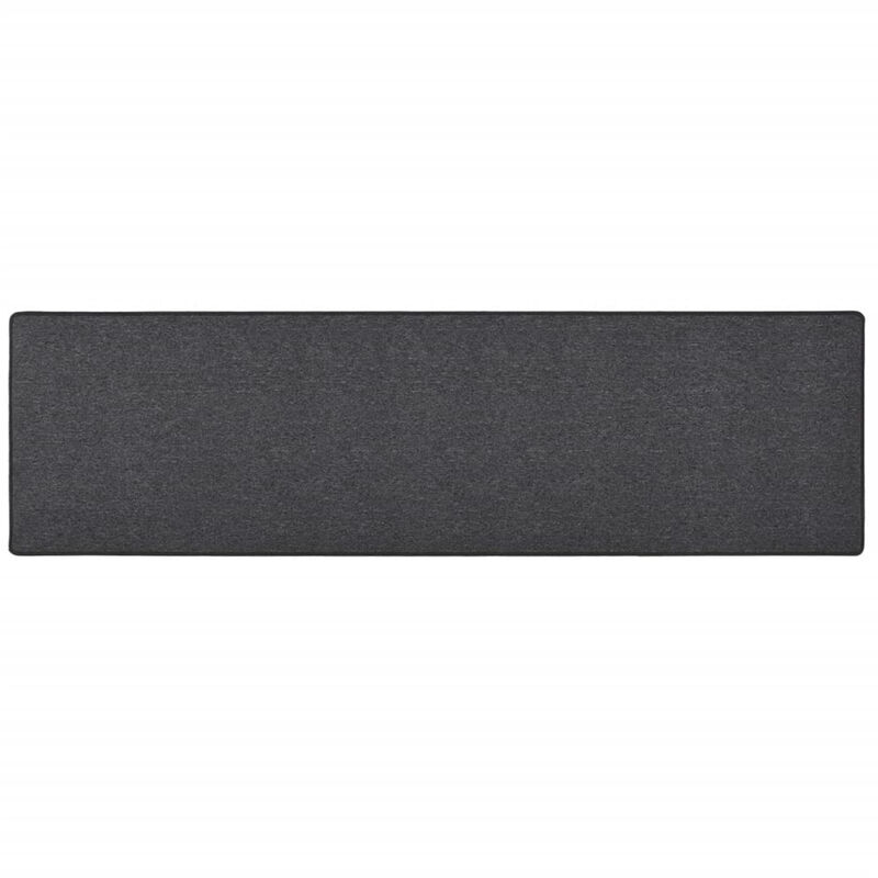 

Alfombra de pasillo gris antracita 80x300 cm