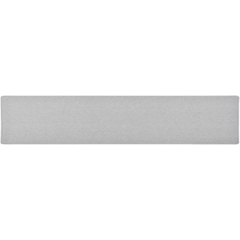 

Alfombra de pasillo gris claro 50x250 cm