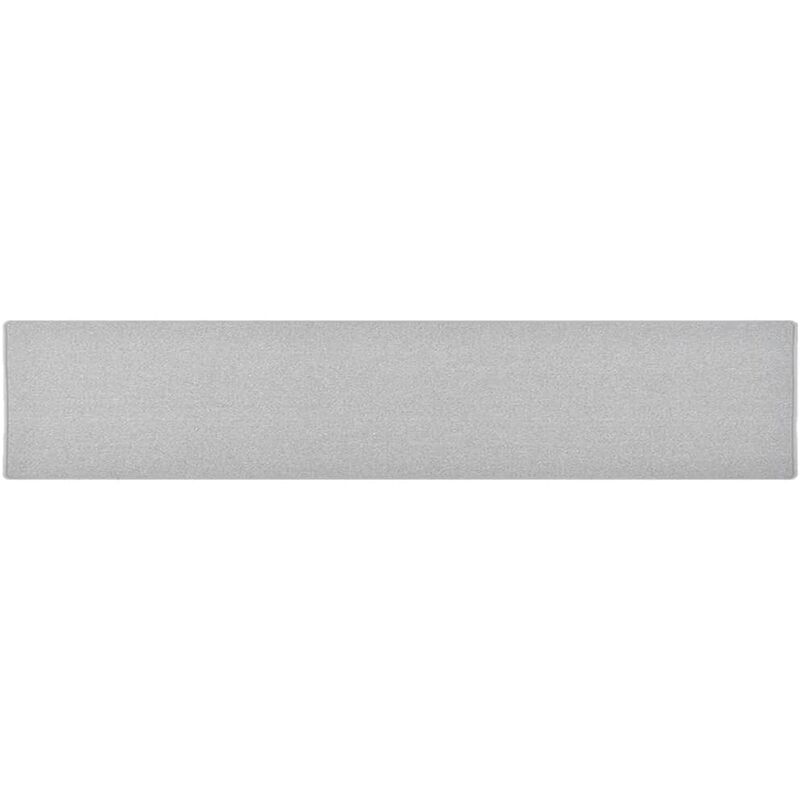

Alfombra de pasillo gris claro 80x400 cm