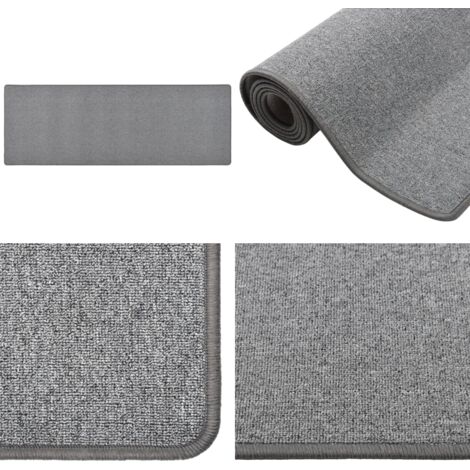 Alfombra de pasillo gris oscuro 50x150 cm - Alfombra gris - Alfombra moderna
