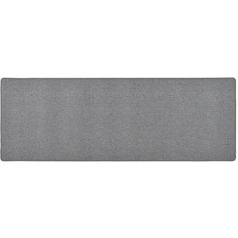 Alfombra de pasillo gris oscuro 50x150 cm vidaXL