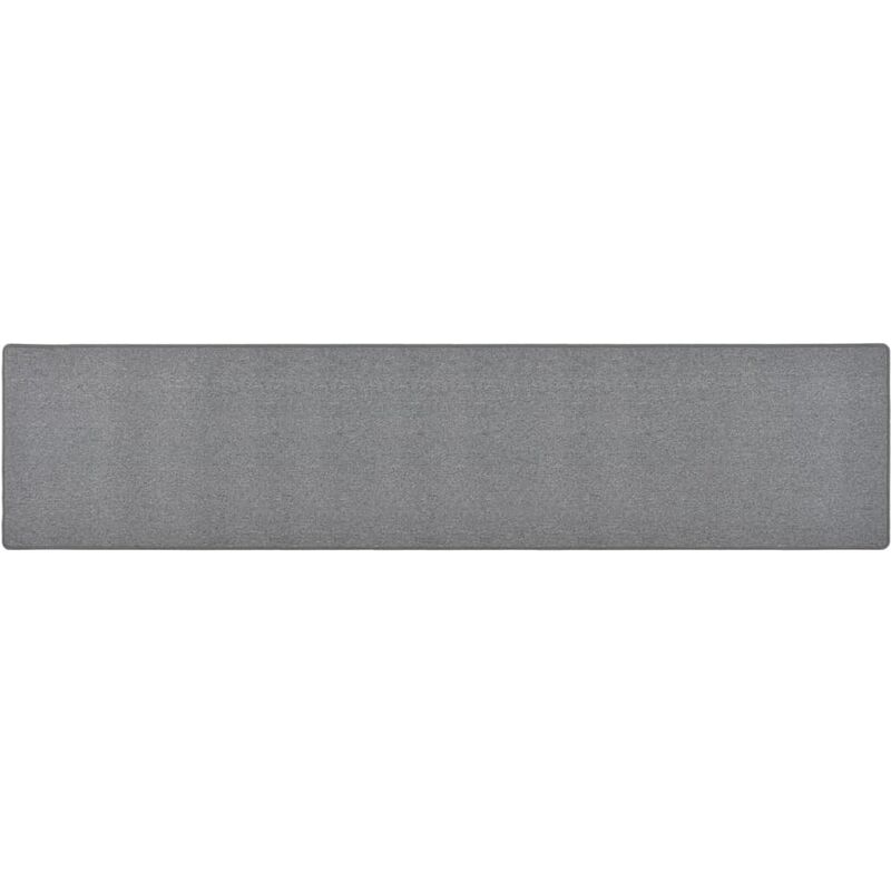 

Alfombra de pasillo gris oscuro 50x250 cm