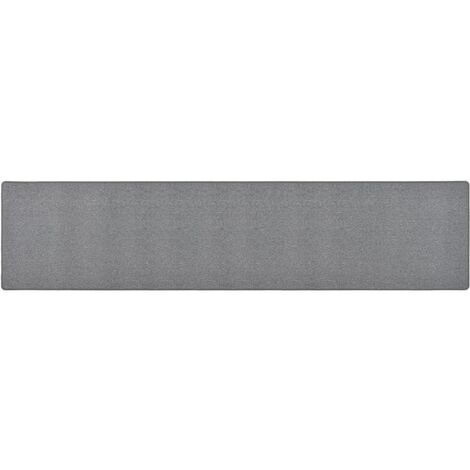 Alfombra de pasillo gris oscuro 50x250 cm vidaXL
