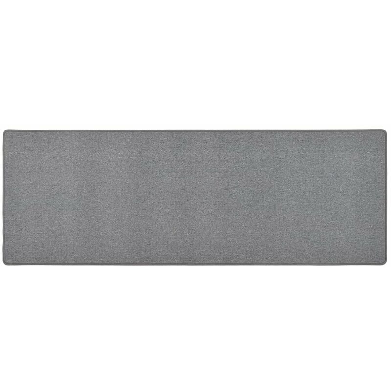 

Alfombra de pasillo gris oscuro 80x250 cm