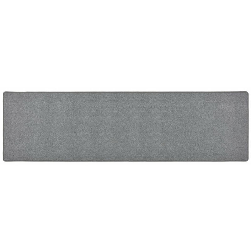 

Alfombra de pasillo gris oscuro 80x300 cm