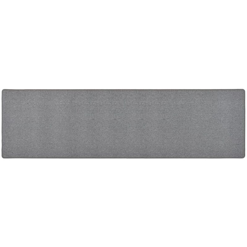 

Alfombra de pasillo gris oscuro 80x300 cm