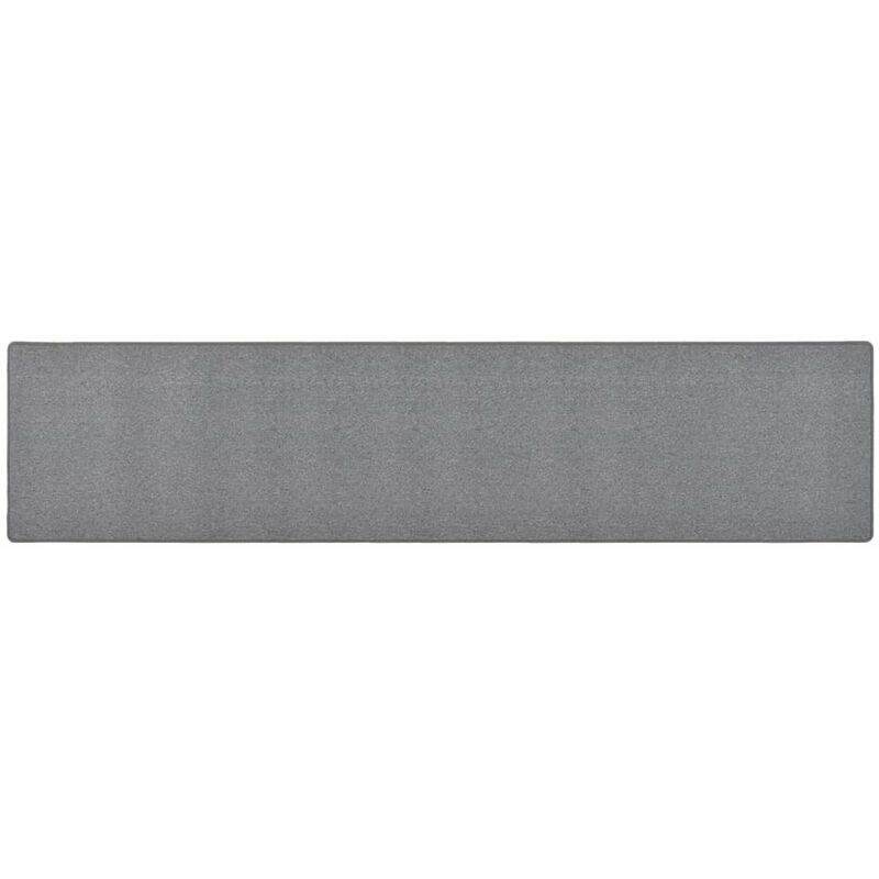 

Alfombra de pasillo gris oscuro 80x400 cm