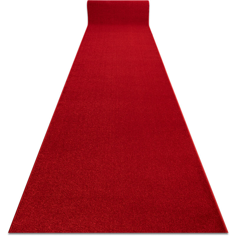 

Rugsx - Alfombra de pasillo KARMEL llanura carmín / rojo 100 cm Tonos de rojo 100x100 cm