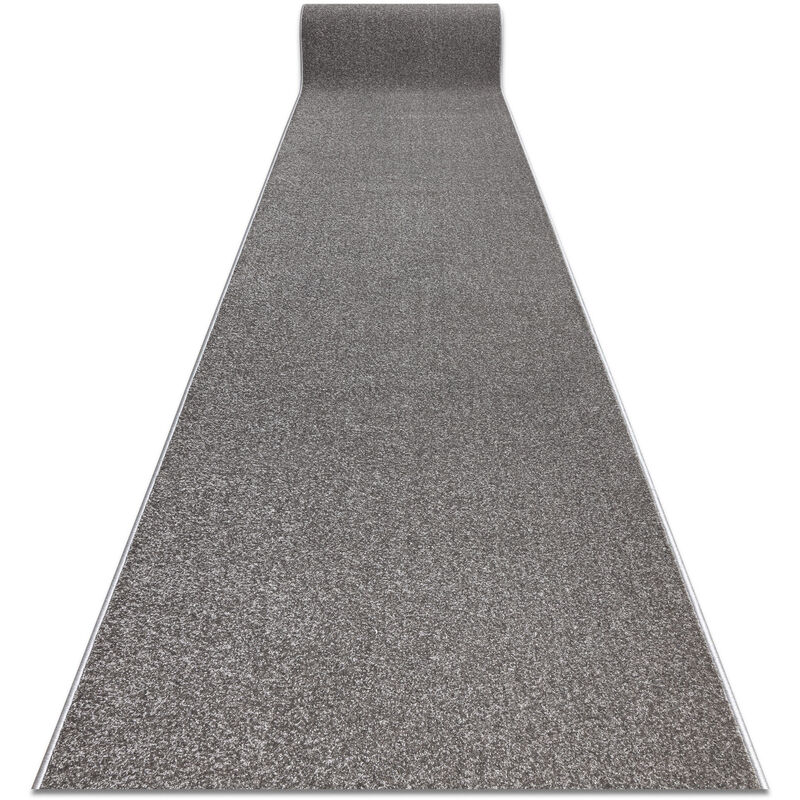 

Rugsx - Alfombra de pasillo KARMEL llanura, un color gris 120 cm Tonos de gris y plata 120x1000 cm