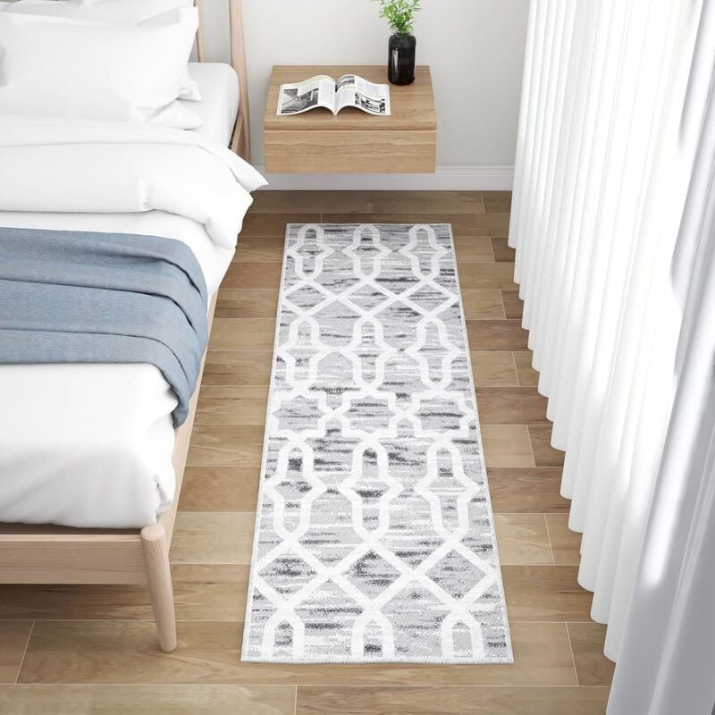 

Alfombra de pasillo lavable estampado poliéster 60x200 cm
