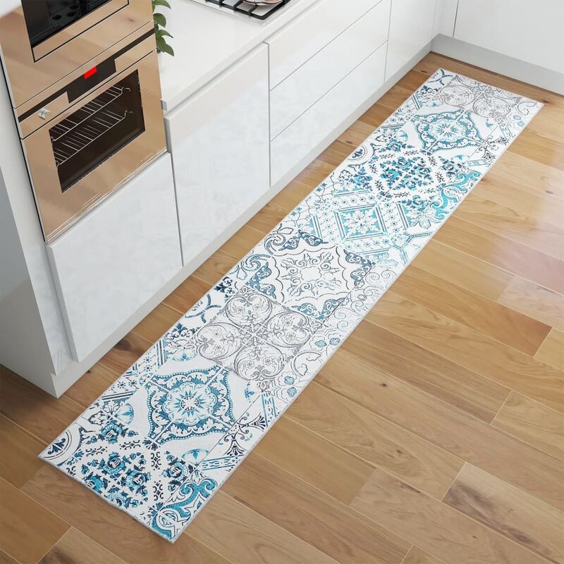 

Alfombra de pasillo lavable estampado poliéster 60x300 cm