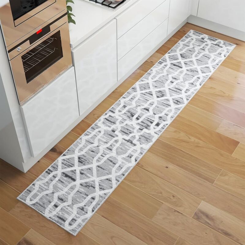

Alfombra de pasillo lavable estampado poliéster 60x300 cm