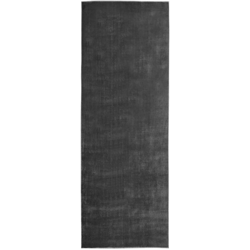 

Alfombra de pasillo lavable gris antracita poliéster 80x300 cm
