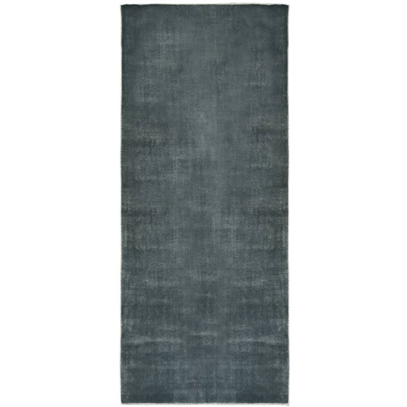

Alfombra de pasillo lavable plegable gris poliéster 60x200 cm