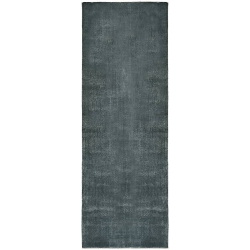 

Alfombra de pasillo lavable plegable poliéster gris 100x300 cm