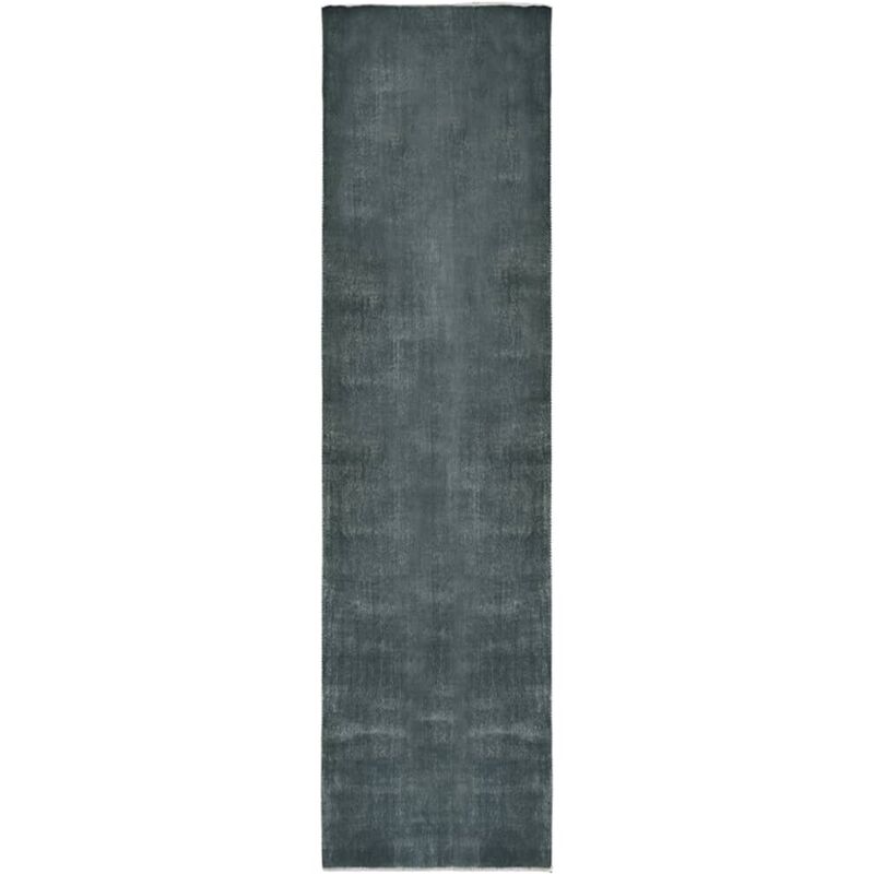 

Alfombra de pasillo lavable plegable poliéster gris 100x400 cm