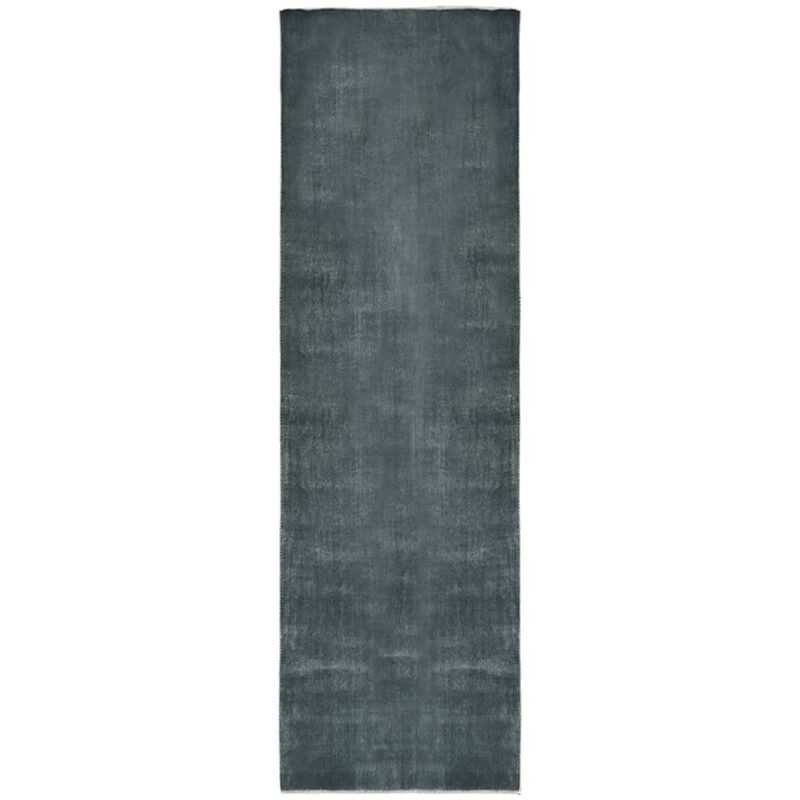 

Alfombra de pasillo lavable plegable poliéster gris 80x300 cm