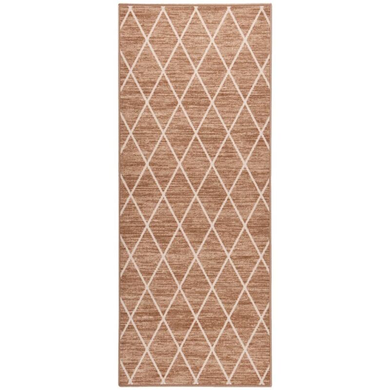 

Alfombra de pasillo marrón claro 80x250 cm