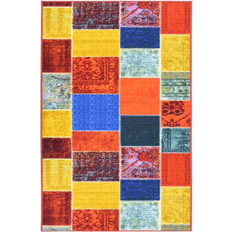 

Alfombra de pasillo multicolor 80x100 cm