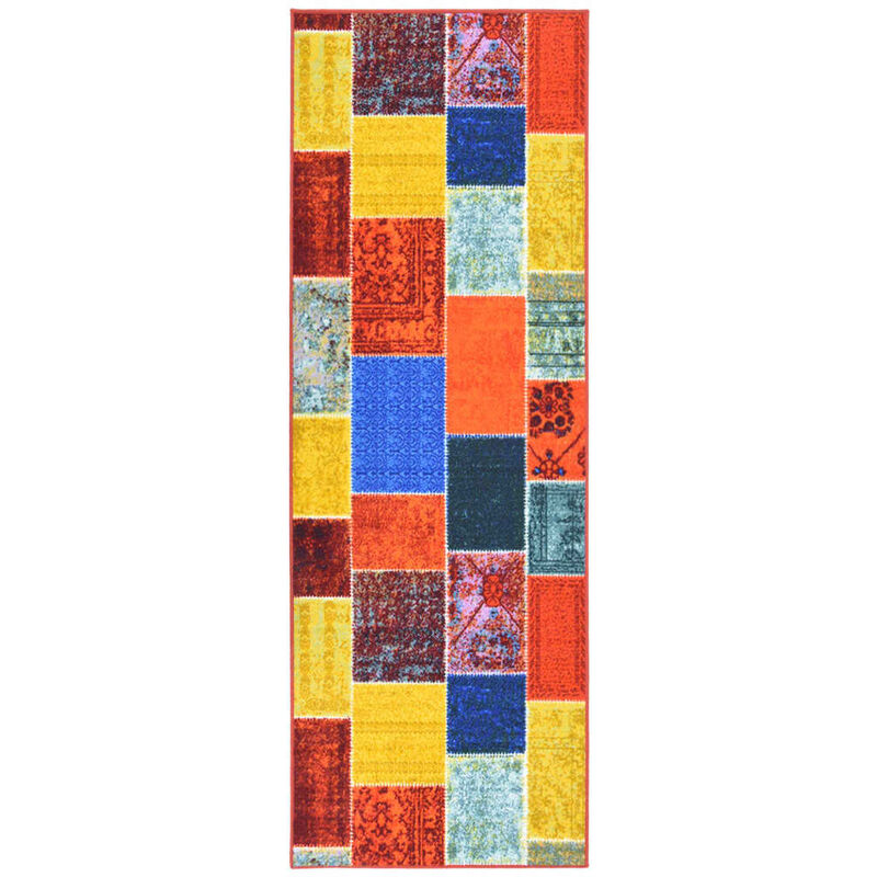 

Alfombra de pasillo multicolor 80x300 cm