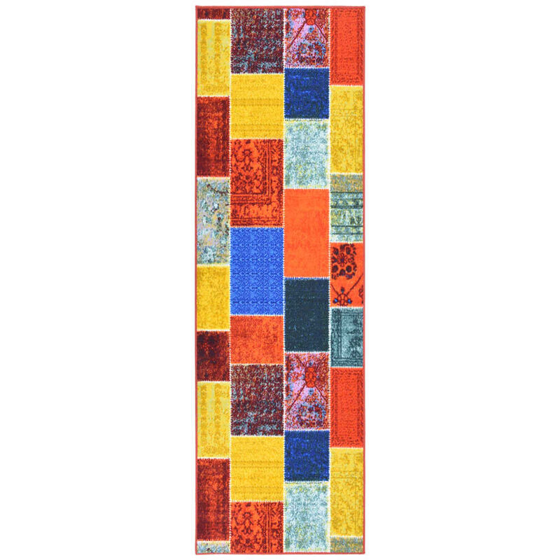 

Alfombra de pasillo multicolor 80x400 cm