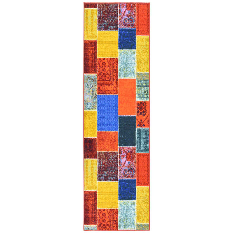 

Alfombra de pasillo multicolor 80x500 cm