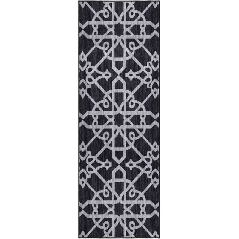 

Alfombra de pasillo negro 80x250 cm