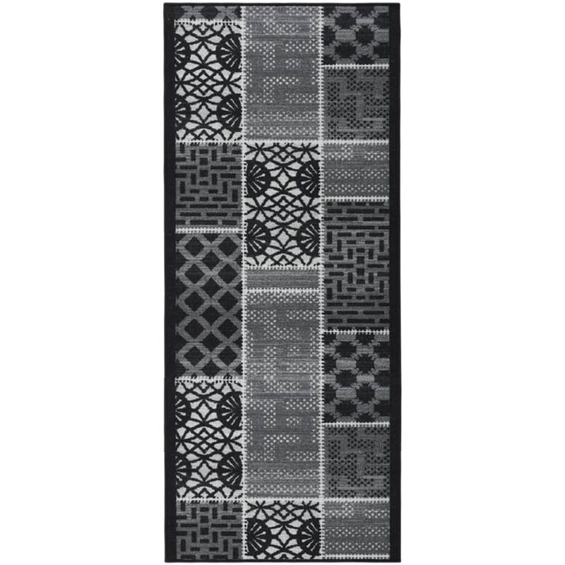 

Alfombra de pasillo negro 80x250 cm