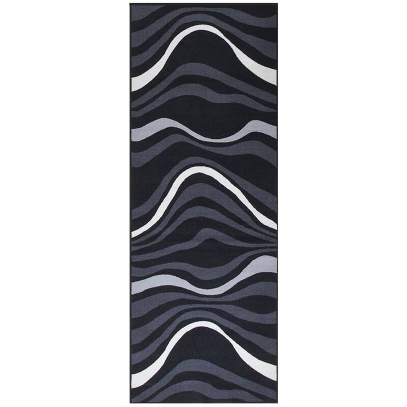 

Alfombra de pasillo negro 80x250 cm