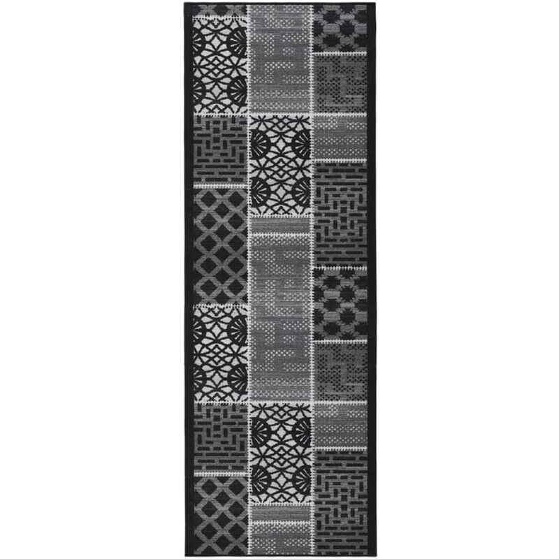 

Alfombra de pasillo negro 80x300 cm