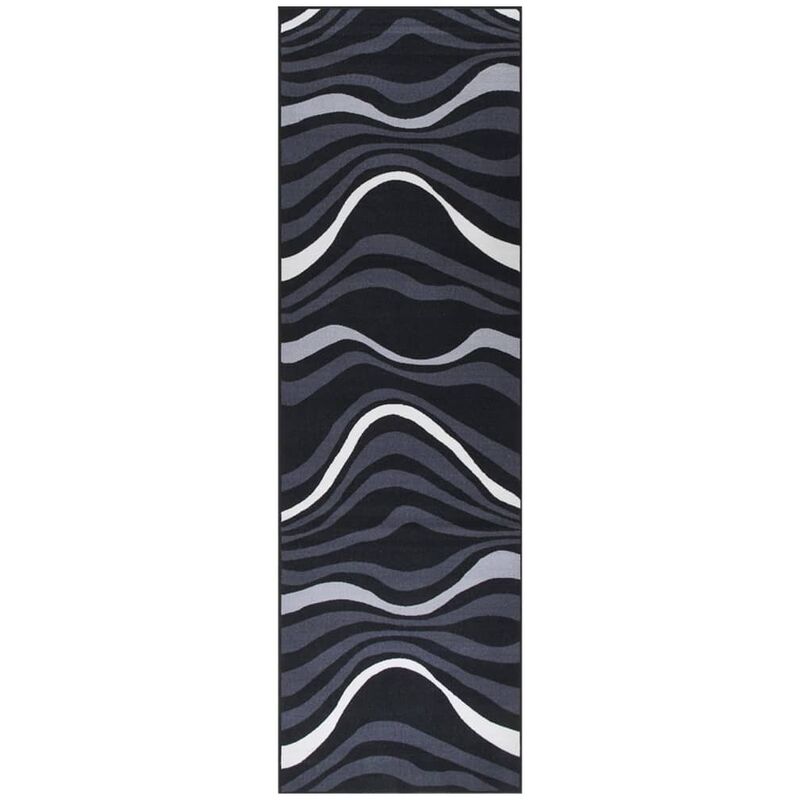 

Alfombra de pasillo negro 80x300 cm