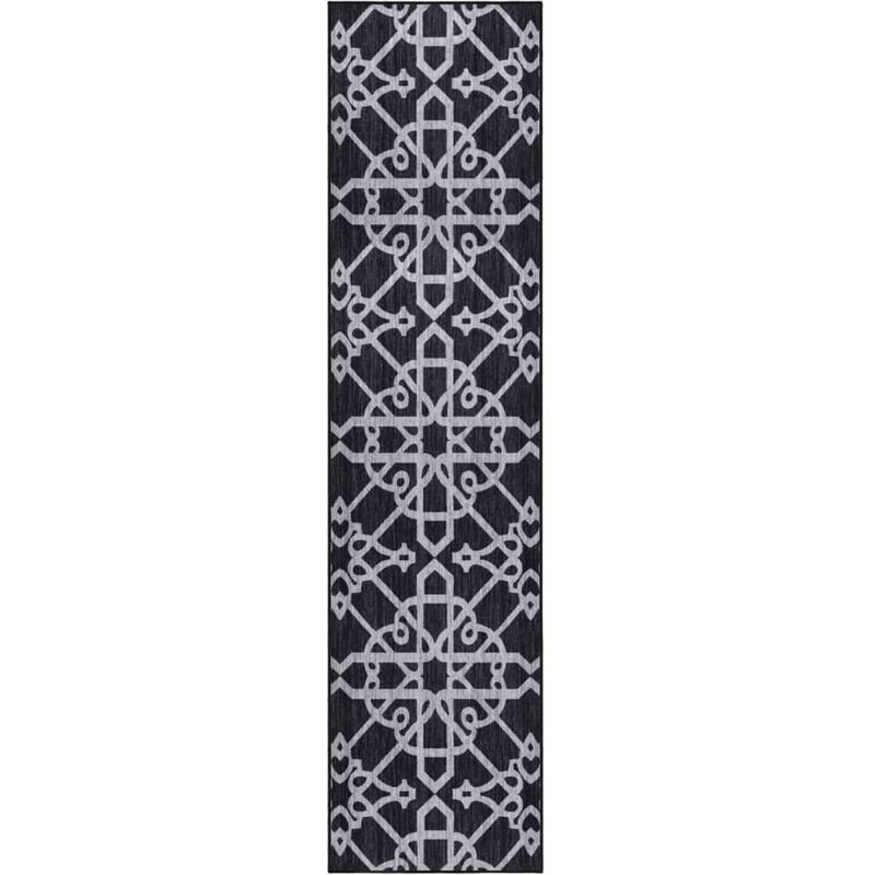 

Alfombra de pasillo negro 80x350 cm