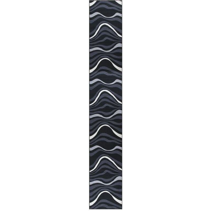 

Alfombra de pasillo negro 80x600 cm