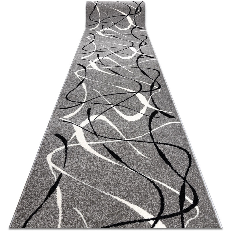 

Rugsx - Alfombra de pasillo SILVER CHOCO gris 100 cm Tonos de gris y plata 100x1050 cm