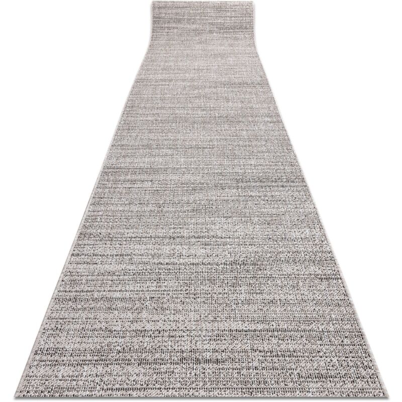 Alfombra de pasillo SIZAL FLOORLUX modelo 20389 plateado / negro 100 cm grey 100x280 cm