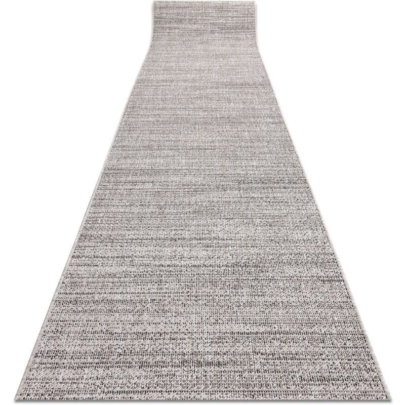 Alfombra de pasillo SIZAL FLOORLUX modelo 20389 plateado / negro 100 cm grey 100x100 cm