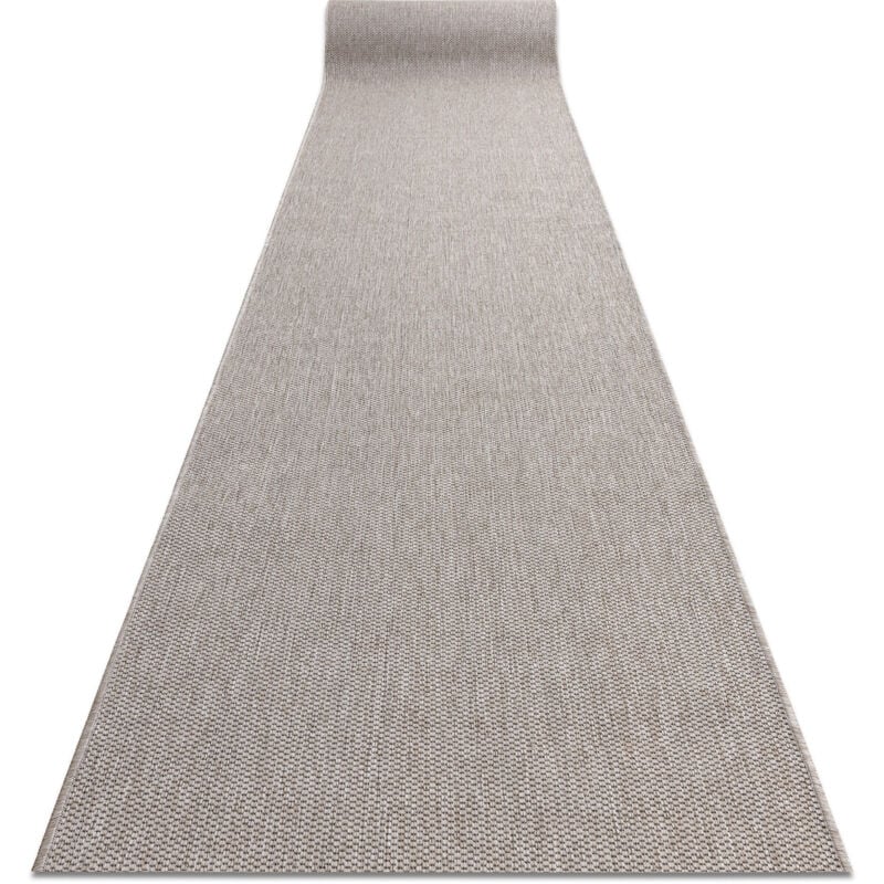 Rugsx - Alfombra de pasillo sizal floorlux modelo 20433 Liso plateado 100 cm grey 100x100 cm