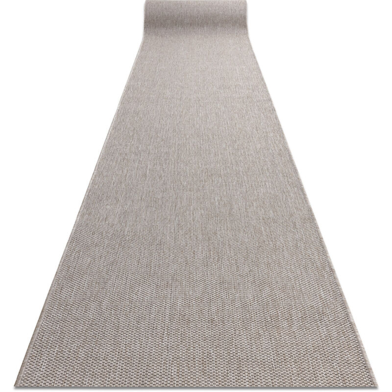 Rugsx - Alfombra de pasillo sizal floorlux modelo 20433 Liso plateado 120 cm grey 120x110 cm