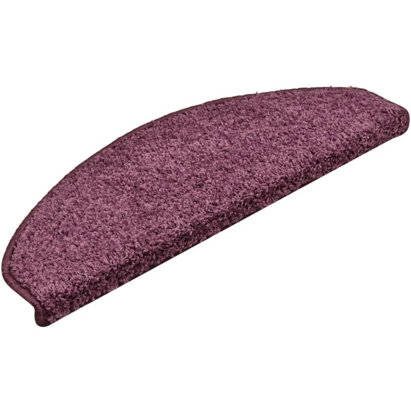 

Alfombra de peldaño de escalera 15 uds morado oscuro 65x21x4 cm - Púrpura - Vidaxl