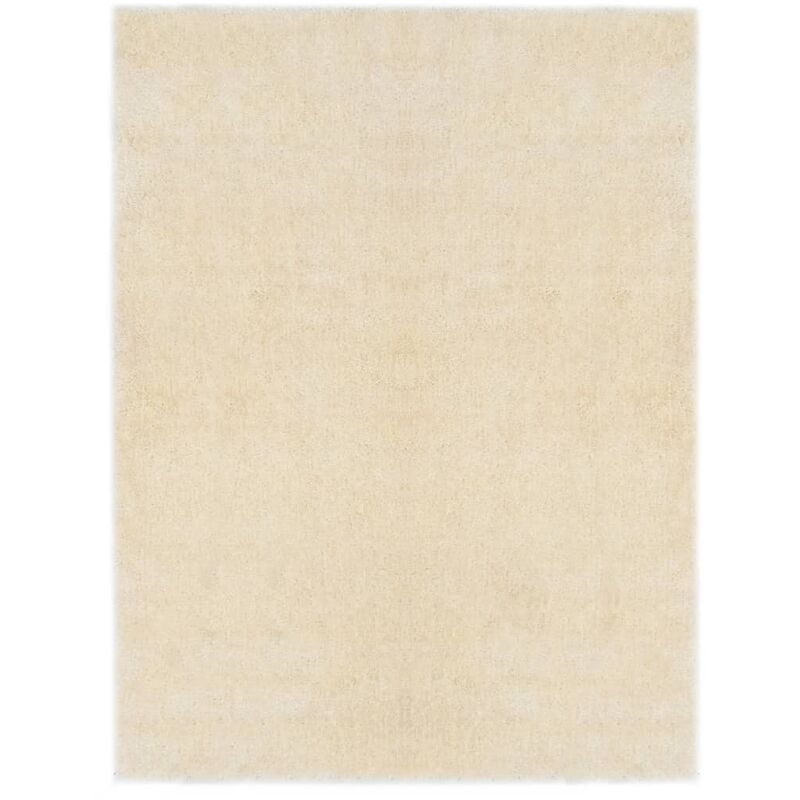 

vidaXL Alfombra de pelo color crema 120x160 cm - Crema