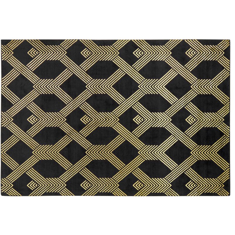 

Alfombra negro/dorado 160 x 230 cm VEKSE