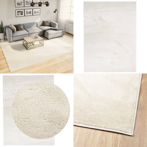 Alfombra de pelo corto OVIEDO beige 240x340 cm - Alfombra de peluche - Alfombra para salas