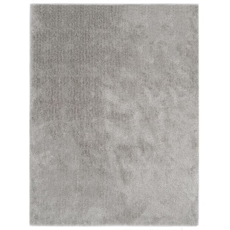

vidaXL Alfombra de pelo gris 120x160 cm - Gris