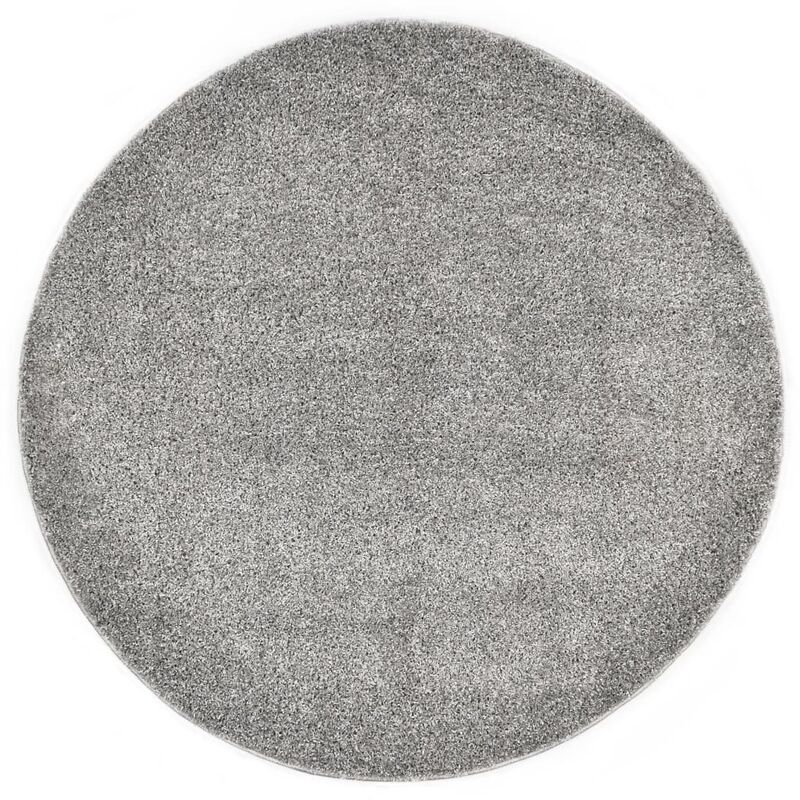 

vidaXL Alfombra de pelo gris 160 cm - Gris