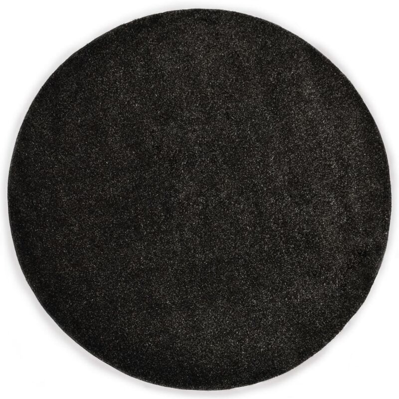 

vidaXL Alfombra de pelo gris antracita 120 cm - Antracita