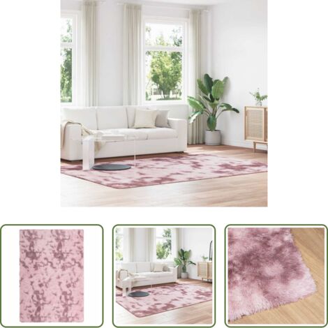 Alfombra de pelo largo -  Alfombra de pelo largo NAVARRA rosa polvoriento 200x290 cm